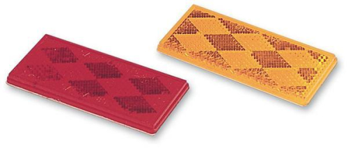 Wesbar - Wesbar Rectangular Reflector - Amber - 003357