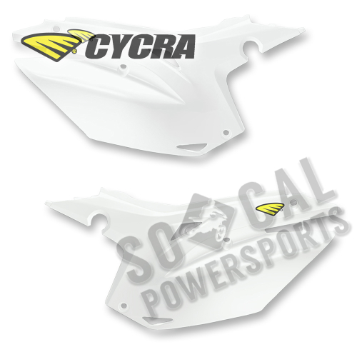 Cycra - Cycra Side Number Panels - White - 1CYC-2896-42