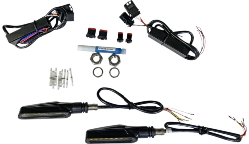 Custom Dynamics - Custom Dynamics LED Mini Turn Signal - Front Amber/White LED - CD-MINI-TS-AW-S