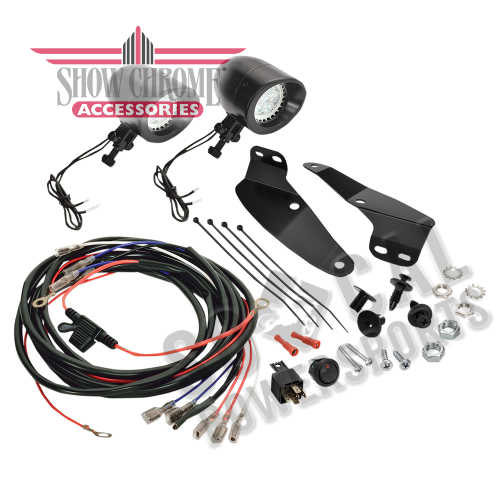 Show Chrome - Show Chrome Mini LED Light Kit - Chrome - 52857LBK