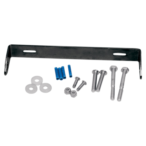 Saddlemen - Saddlemen S4 Saddlebag License Plate Bracket-Mounted Turn Signal Relocation Kit - Black - 2020-0348