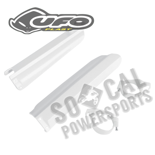 UFO Plastics - UFO Plastics Fork Slider Protectors - White - YA03803046