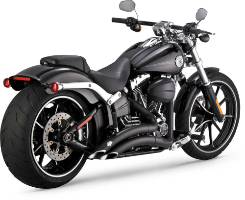 Vance & Hines - Vance & Hines Big Radius 2-Into-2 Exhaust System - Black - 46065