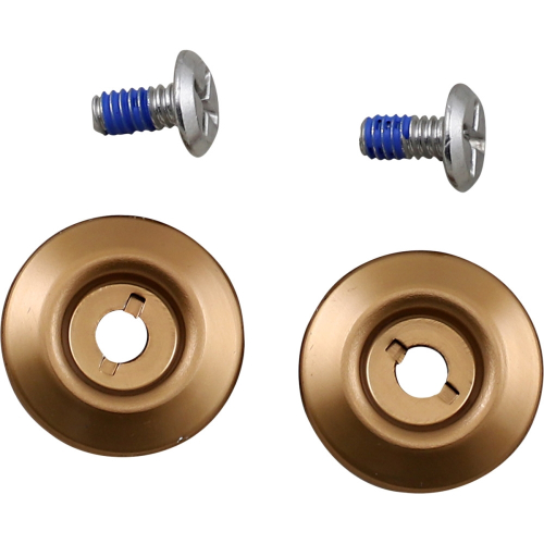 Biltwell Inc. - Biltwell Inc. Hardware Kit for Lane Splitter/Gringo S Helmets - Stainless Steel Screw/Bronze Baseplate - 0034-150-69