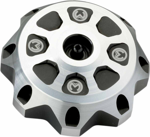 Moose Racing - Moose Racing Gas Cap - Silver/Black - DT-09-03SB