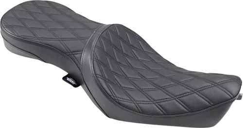 Drag Specialties - Drag Specialties Low Profile Double Bucket Seat - Double Diamond Stitch - 0804-0605