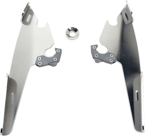 Memphis Shades - Memphis Shades Plate-Only Kit for Batwing Fairing - Polished - MEK1704