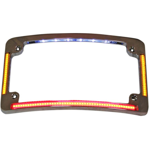 Custom Dynamics - Custom Dynamics Radius All-In-One License Plate - Black - TF05-B