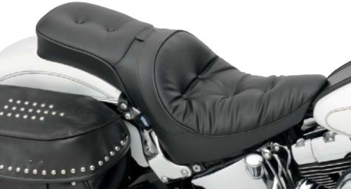 Drag Specialties - Drag Specialties One-Piece Solo Style Seat with Driver Backrest Option - Pillow - 0802-0731