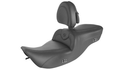 Saddlemen - Saddlemen Heated Road Sofa Seat - with Driver's Backrest - 897-06-187BRHCT