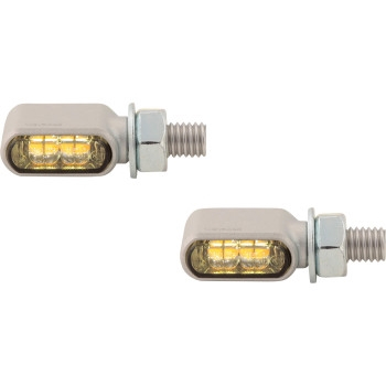 Highsider - Highsider Little Bronx Turn Signal - Silver - 204-2871
