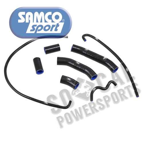 SAMCO Sport - SAMCO Sport Radiator Hose Kit - Black - KAW-81BLK
