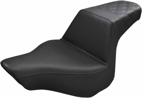 Saddlemen - Saddlemen Step-Up Rear LS Seat - Black Smooth - 813-27-173