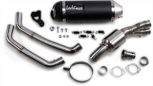 Leo Vince - Leo Vince LV One EVO Exhaust System - Black Stainless Muffler - 14251EBU