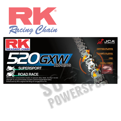 RK - RK 520 GXW XW-Ring Chain - 108 Links - 520GXW-108
