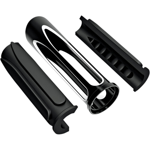 Arlen Ness - Arlen Ness Deep Cut Comfort Grips - Black - M-1051