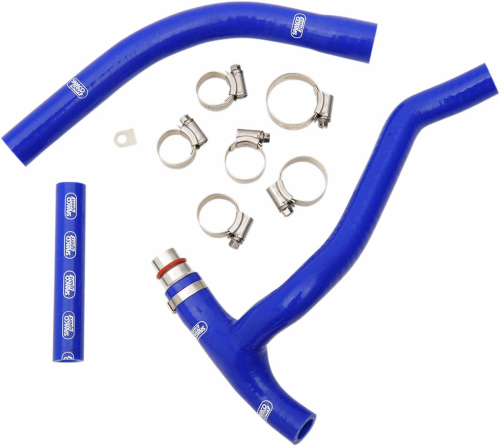 Moose Racing - Moose Racing Radiator Hose/Clamp Kit - Blue (Y Piece) - MBU-YAM-65-BL