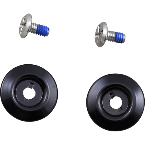 Biltwell Inc. - Biltwell Inc. Hardware Kit for Lane Splitter/Gringo S Helmets - Stainless Steel Screw/Black Baseplate - 0034-150-68