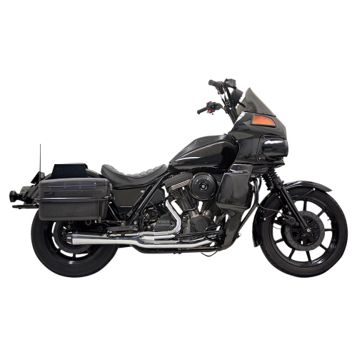 Bassani Manufacturing - Bassani Manufacturing Road Rage 2:1 Short Megaphone Exhaust System - Chrome - 1FXRF