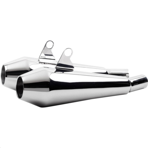 British Customs - British Customs Shorty Predator Pro Muffler - Polished - BC902-117-B