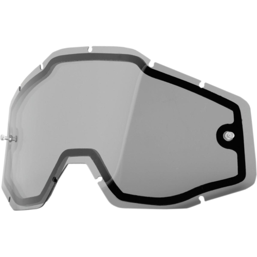 100% - 100% Dual Enduro Lens for Racecraft/Accuri Goggles - Smoke - 51005-007-02