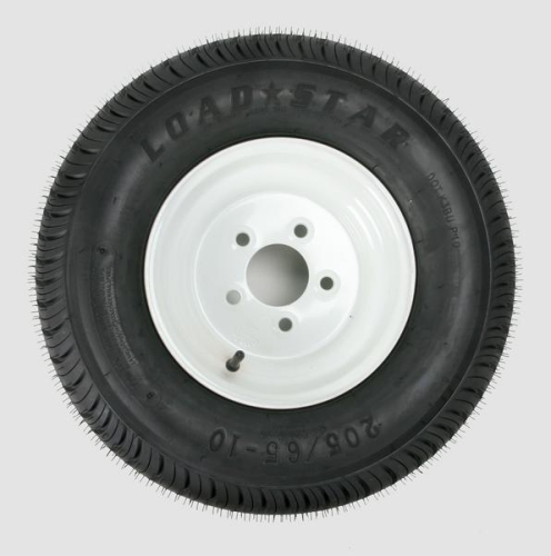 Kenda - Kenda Trailer Tire/Wheel Assembly - 4-Ply Rated/Load Range B - 205/65-10 - 5 Hole Rim - 3H350
