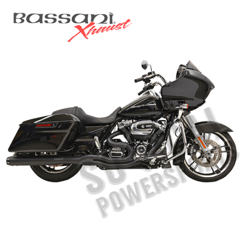 Bassani Manufacturing - Bassani Manufacturing B4 Straight Exhaust System - Black - 1F58RB