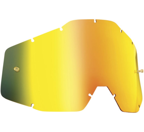 FMF Racing - FMF Racing Replacement Lens for PowerBomb/PowerCore Goggles - Anti-Fog - Gold Mirror - F-59006-00002