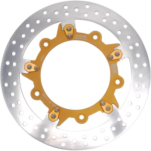 MJK Performance - MJK Performance Enforcer 11.8in. Floating Brake Rotor - Gold Anodized - P-4659