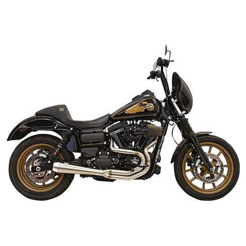 Bassani Manufacturing - Bassani Manufacturing Greg Lutzka 2-Into-1 Exhaust - Megaphone - 1D2SSL