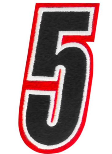 American Kargo - American Kargo Number Patch - #5 - Red/Black - 3550-0206