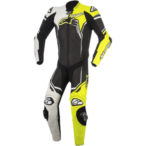 Alpinestars - Alpinestars GP Plus One-Piece Leather Suit V2 - 3150518-125-60 - Black/White/Yellow Fluo - 50