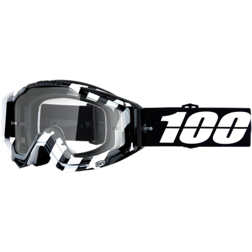 100% - 100% Racecraft Alta Goggles - 50100-316-02 - Alta/Black/White / Clear Lens - OSFM