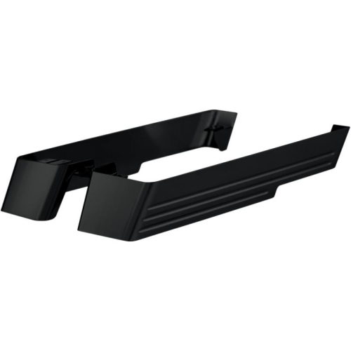 Cyclesmiths - Cyclesmiths Billet 3in. Saddlebag Extention without Cutout - Black Powder-Coat - 202-BB-14