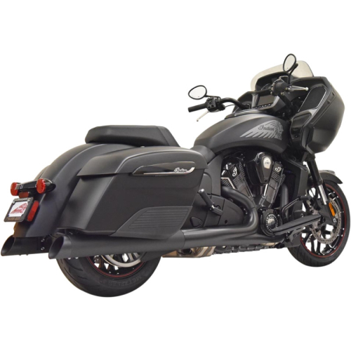 Bassani Manufacturing - Bassani Manufacturing 4in. Polished Slip-On with Polished Slant-Cut End Caps - 8C17SB