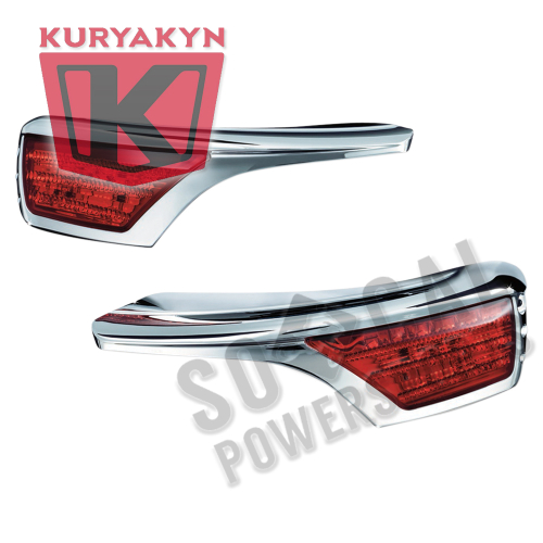 Kuryakyn - Kuryakyn Passenger Armrest Trim with LED Turn Signal - 3242