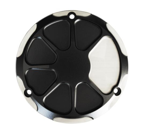 LA Choppers - LA Choppers Derby Cover - Laser Satin Black - LAF43002M