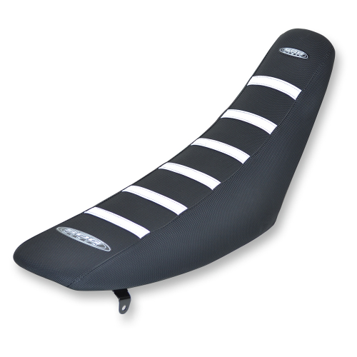 SDG - SDG 6-Rib Gripper Seat Cover - Black/White Ribs - 95923WK
