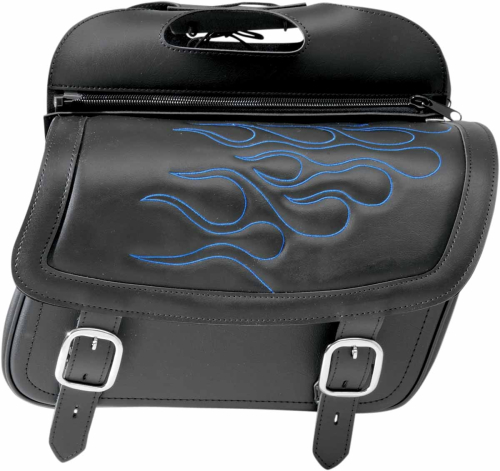 Saddlemen - Saddlemen Highway Tattoo Saddlebag - Blue - 15in.L x 6in.W x 91/2in.H - 3501-0772