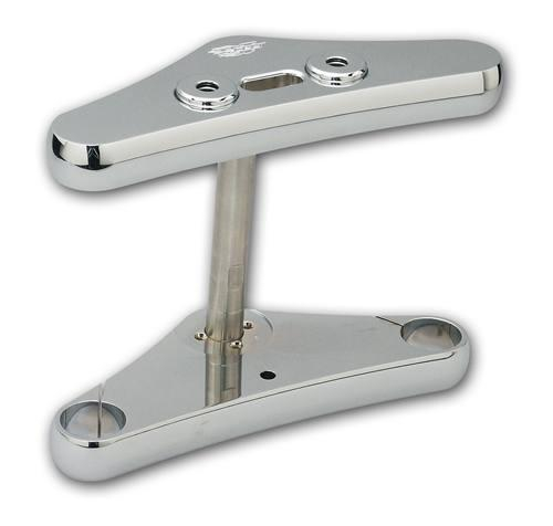 Pro-One Performance - Pro-One Performance Millenium Triple Tree - Smooth, 3deg. Rake - Chrome - 106210