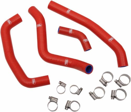 Moose Racing - Moose Racing Race Fit Radiator Hose Kit - 4 - Red - MBU-HON-116-RD