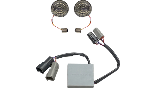 Custom Dynamics - Custom Dynamics SMART LED 1157 Bullet Turn Signals - Amber/Red - CD-STS-BRK