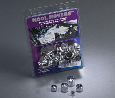 MC Enterprises - MC Enterprises Kool Kovers Chrome Nut And Bolt Head Covers - Deep 14mm (15-pk) - 1500-15-15