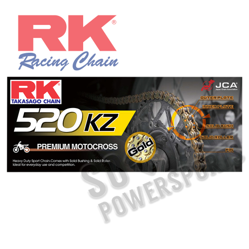 RK - RK 530 H Heavy Duty Chain - 120 Links - Gold - GB520KZ6120
