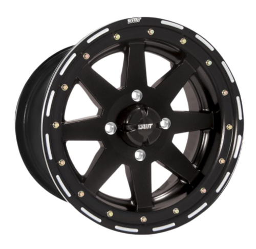 Douglas Wheel Tire - Douglas Wheel Tire Star Fighter Front/Rear Wheel - 14x7 - 4+3 Offset - 4/136 - Black - 98535B