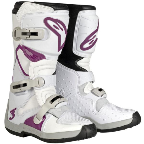 Alpinestars - Alpinestars Stella Tech 3 Womens Boots - 201329-39-6 - White/Violet - 6