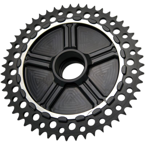 Alloy Art - Alloy Art Universal Drive Chain Conversion System with Black Anodized Carrier - 53T - Black - UCC53-11