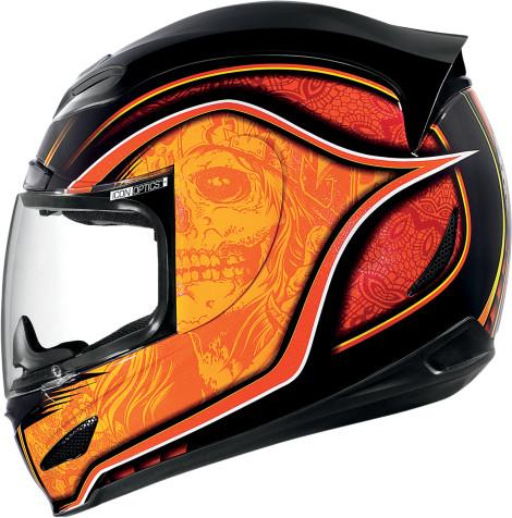 Icon - Icon Side Plate Kit for Airmada Medicine Man Helmet -  Orange - 0133-0708