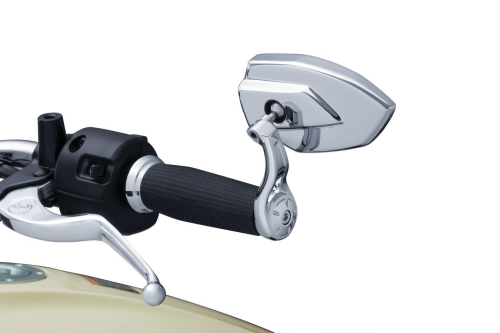 Kuryakyn - Kuryakyn Phantom Bar End Mirrors - Chrome - Pair - 1958