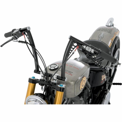 RSD - RSD 1in. Vintage Handlebar - Black Powdercoat - 0173-1838-BP